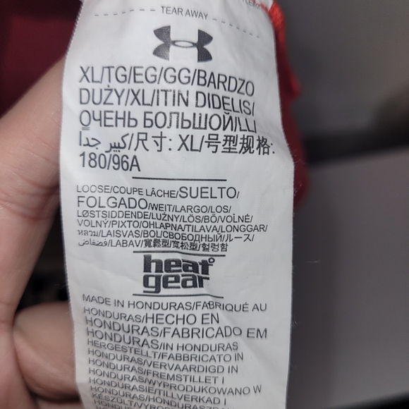 Under Armour HeatGear XL Coral Athletic Training T-Shirt Loose Fit - Picture 5 of 5